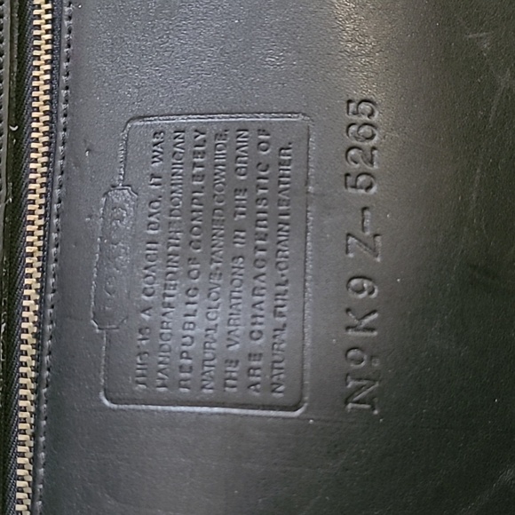 Vintage Coach (5265) Lexington Briefcase Messanger Bag, Leather, *Has Damage* - Picture 4 of 11